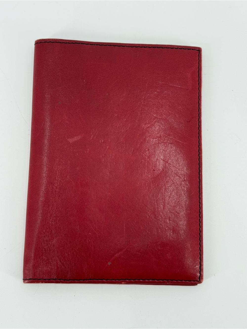 Brahmin Vintage Red Leather Passport Holder